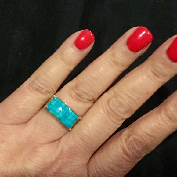 Sundance Jewelry - Turquoise mosaic ring (Sundance catalogue)